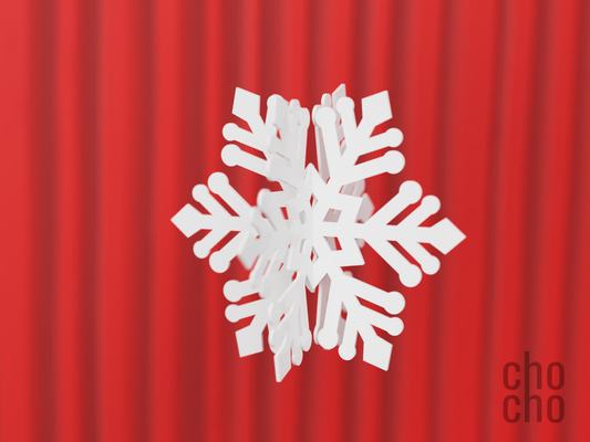 floco neve coleção 3d enfeite 05 by bichano casa decoração chaveiro anel natal colar brinco 3d print model - Mito3D
