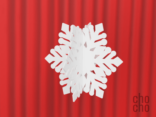 floco neve coleção 3d enfeite 07 by bichano casa decoração colar brinco chaveiro d anel natal 3d print model - Mito3D