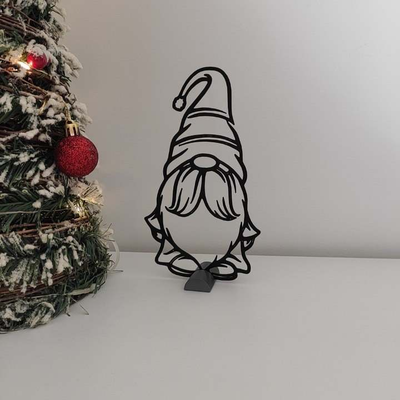 santa claus 2 by satisartes art 2d gnome christmas 2023 2dart homedecor homedecoration 3d print model - Mito3D