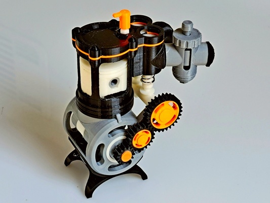 4 schlaganfall kopf motor v2 0 by bootsmann hobby diy fahrzeuge 3d print model - Mito3D