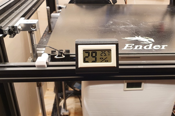 termómetro soporte crealidad impresoras remezclado by tendón 3d impresora accesorios ender 3 5 20x20 portatermómetro 3d print model - Mito3D