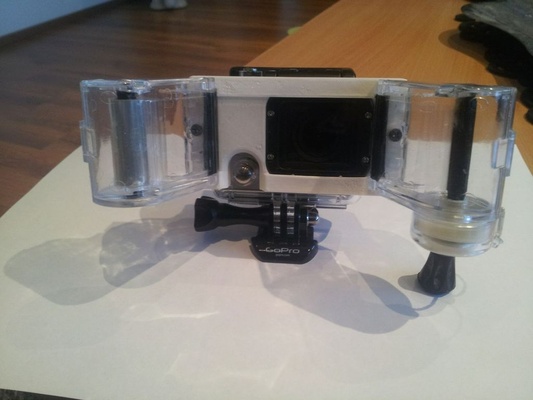 gopro hero3 roll-off system by janne hobby & diy sport outdoors go hero pro roll thingiverse goprohero rolloff 3d print model - Mito3D
