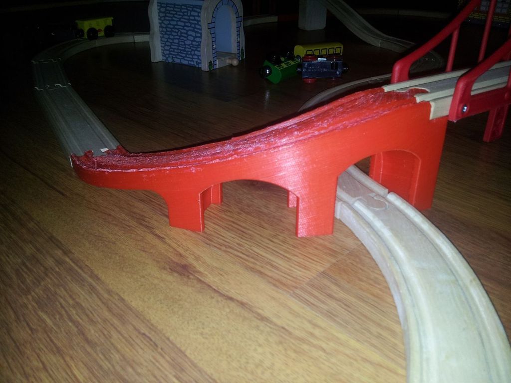 brio bridge ramp 90 degrees corner by janne toys & games thingiverse 3D print model - Mito3D