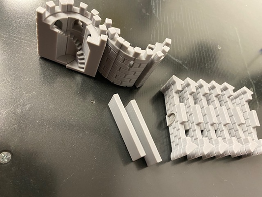 kale panik değiştirme parçalar by tomheadley oyuncaklar oyunlar yazı tahtası kuleler duvarlar kuvvetli 3d print model - Mito3D