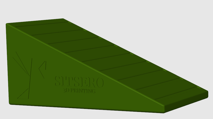 rollstuhl rampe by sitsero werkzeuge medizinisch behindert behinderung hilfe hilfreich zugriff steigung neigung barrierefreiheit 3d print model - Mito3D