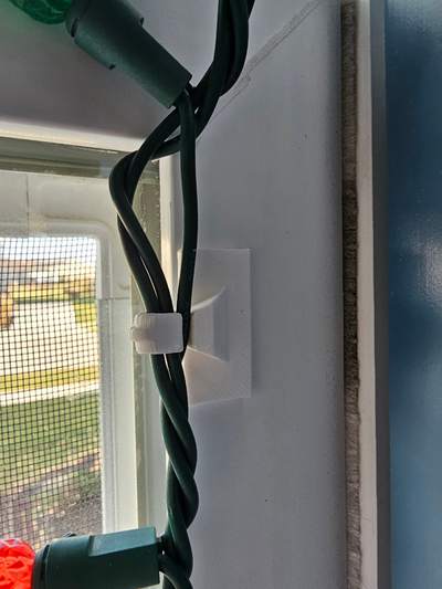 iplik noel ışık pencere montaj klips by işemek tuva ev halkı dekor kanca 3d print model - Mito3D