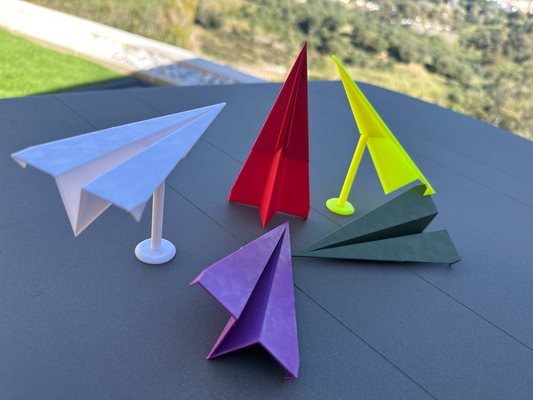 avion papier by ariox3d jouets jeux air jouet jeu gamins facile tester supporter 3d print model - Mito3D