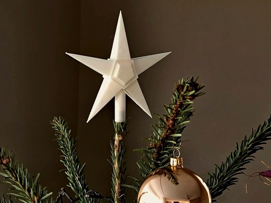 christmas star tree topper by bootjevaarder household festivities 3d print model - Mito3D