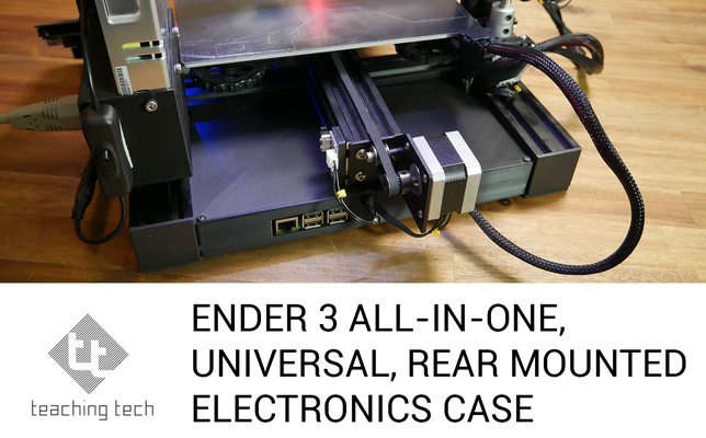 enseñando tecnología ender 3 electrónica reubicación caso funda by dzeroled 3d impresora partes ender3 3d print model - Mito3D