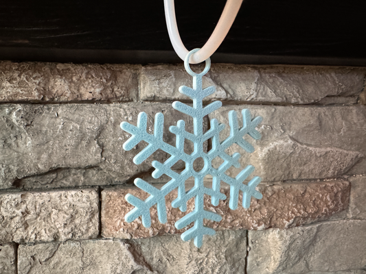 snowflake ornament in a variety of sizes by letsmodeverything household festivities christmas collection snow snowfall multi a1 3d print model - Mito3D