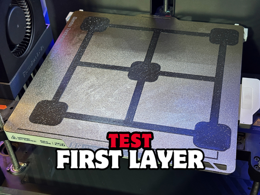 first layer test x1 - x1c p1p p1s by eleazar 3dinplastic 3d printer models bed level leveling calibration print 3d print model - Mito3D