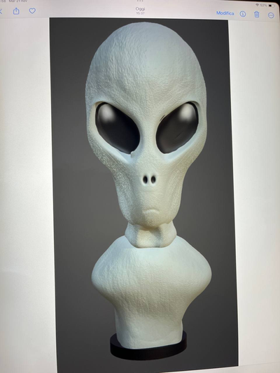 alien by ivandn99 art sculptures 3d print model - Mito3D