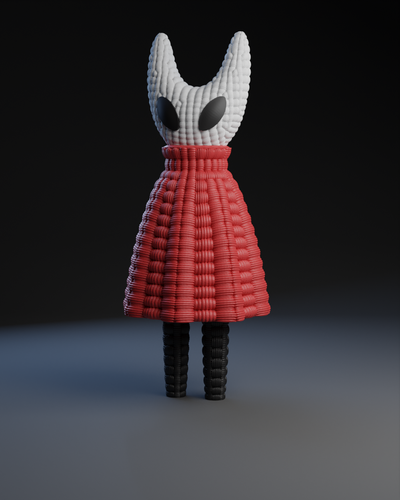 hollow knight hornet crochet by naraaprints art sculptures needle 3d print model - Mito3D