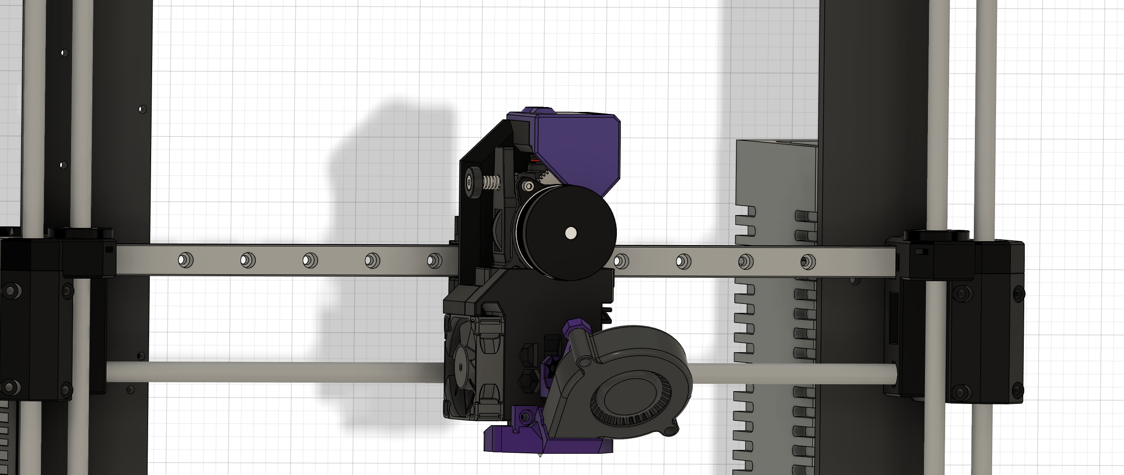 mk3s tbg chariot ifs linéaire rail remixé by l'horloge chien garde 3d imprimante accessoires prusa extrudeuse trianglelab 3D print model - Mito3D