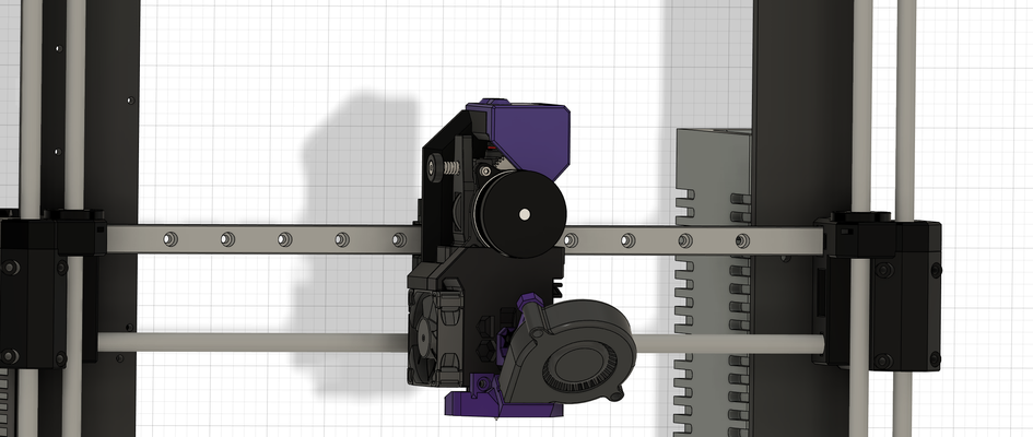 mk3s tbg chariot ifs linéaire rail remixé by l'horloge chien garde 3d imprimante accessoires prusa extrudeuse trianglelab 3d print model - Mito3D