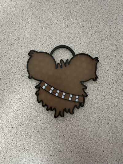 chewbacca mickey ohren ornament reißverschluss ziehen by 3d vorstellen haushalt dekor chewie star kriege weihnachten disney urlaub multi farbe drucken drucken dekoration 3d print model - Mito3D