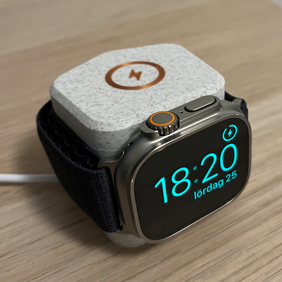 mela orologio ricarica comodino by engineerpro passatempo fai elettronica ultra schermo caricabatterie magsafe watchos 3d print model - Mito3D