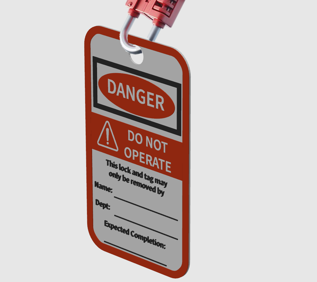 loto sign by ldvco art signs & logos danger out lockouttagout makemysign my warning safety health healthandsafety ehs work 3D print model - Mito3D