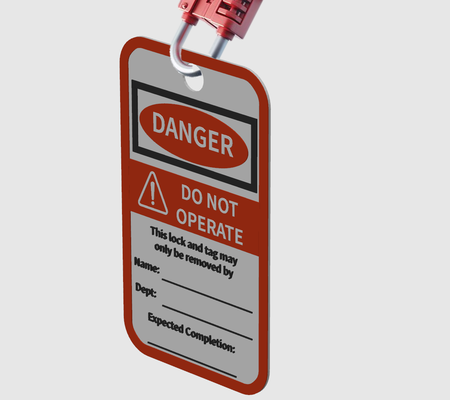 loto sign by ldvco art signs & logos danger out lockouttagout makemysign my warning safety health healthandsafety ehs work 3d print model - Mito3D