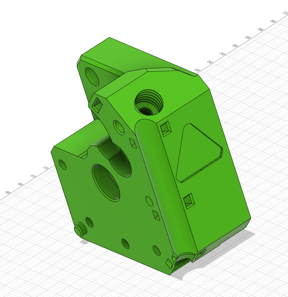 vertex extruder m10 pneumatic fitting remixed by clock watchdog 3d printer parts prusa mini 3D print model - Mito3D