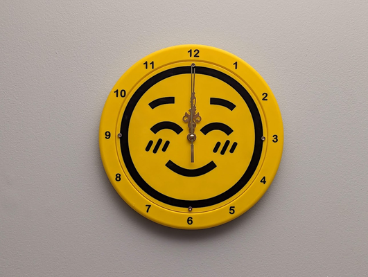 my signe horloges by madmax3d ménage décor l'horloge visage 3d print model - Mito3D