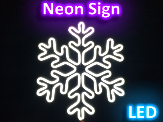 minimalist kar tanesi led neon işaret kış noel dekorasyonlar by themakersphere ev halkı dekor alp sanat ledsign imza tatil bayram dekorasyon tasarım kireç çözme yarışma süsleri 3d print model - Mito3D