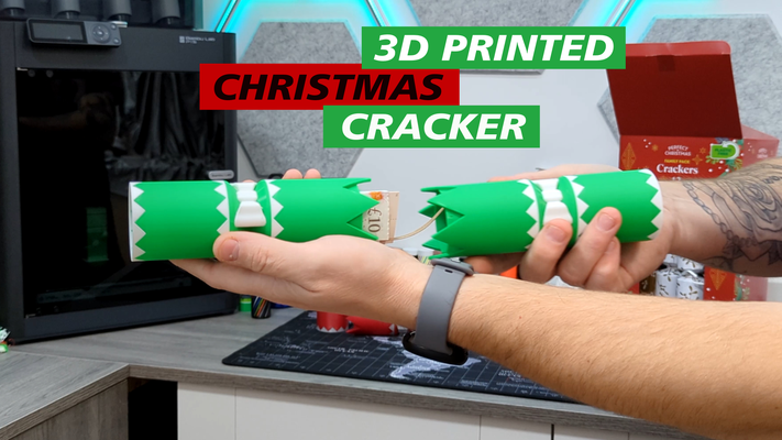christmas cracker party favours by xander designs household festivities xmas gift giftbox holiday festive decoration decor bauble baubles partyfavor 3d print model - Mito3D