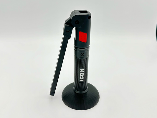 flashlight holder icon 800 lumen led by abweber tools hand base 3d print model - Mito3D
