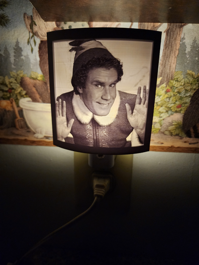 elf film taş ocağı gece ışık by resim it ev halkı dekor noel lambası hediye tatil 3d print model - Mito3D
