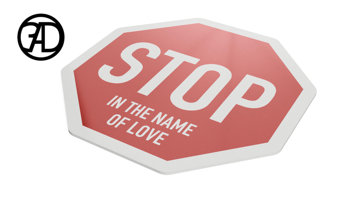 stop in of love by 3dadode art signs & logos sign stvo stopschild 3d print model - Mito3D