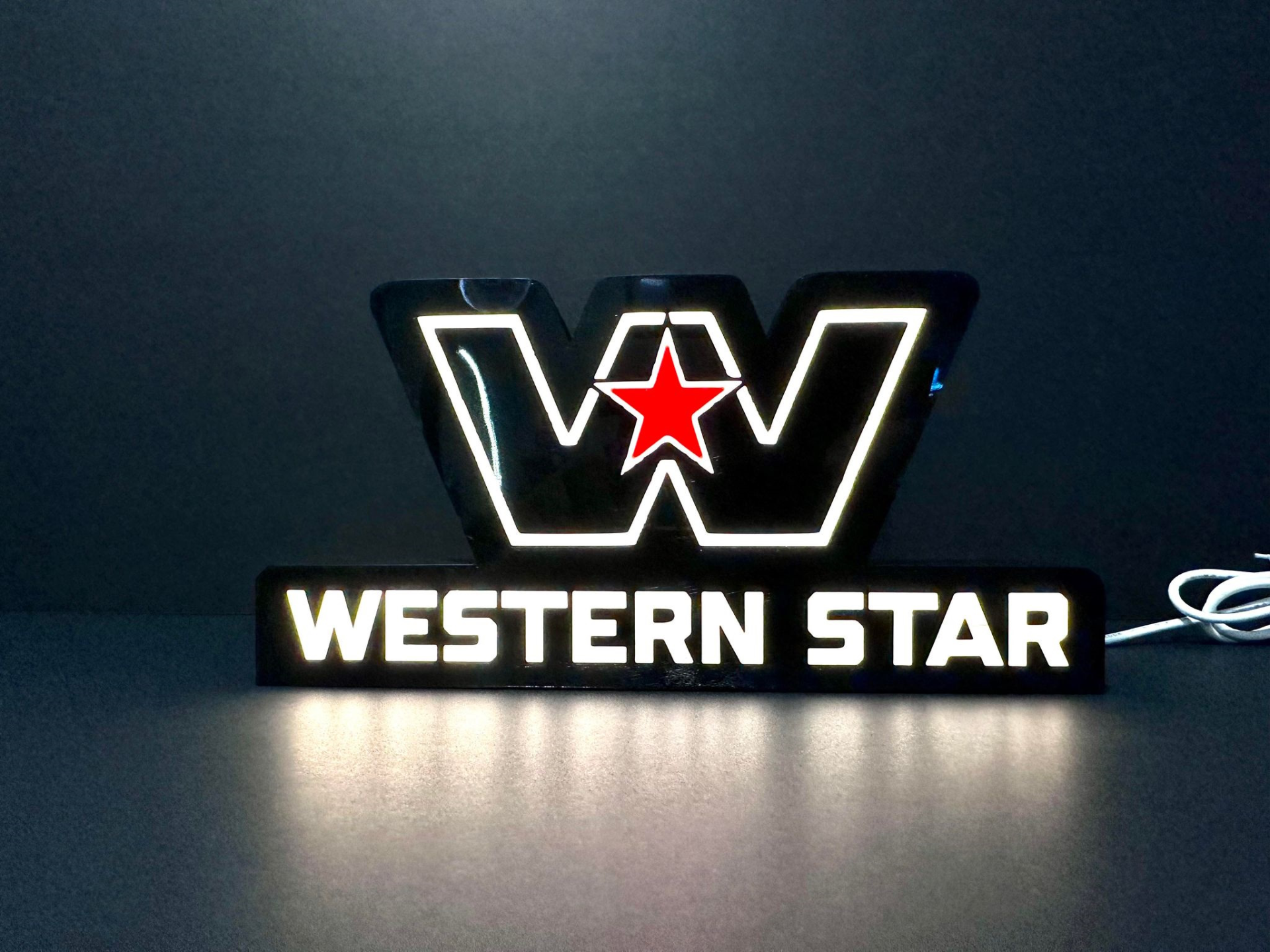 western star licht box by mopar2511 kunst zeichen logos halb lkw 3D print model - Mito3D