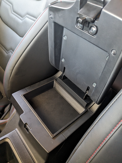 2023 isuzu dmax centre console tray insert by churchy hobby & diy vehicles 3d print model - Mito3D