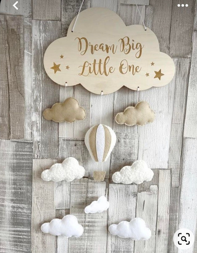 cloud - dream big by oppie design household decor 3d print model - Mito3D