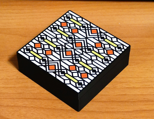 art déco boîte décoré couvercle by archarche ménage décor ams multicolore maison cadeau 3d print model - Mito3D