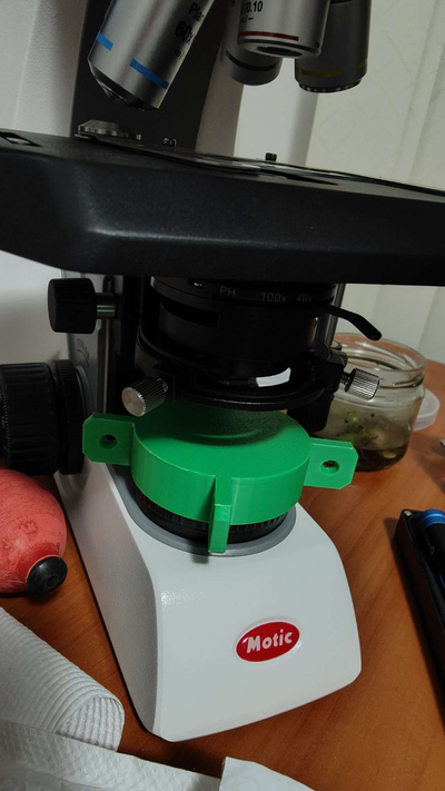 microscopio ligero polvo cubierta carcasa funda by dinoracer educación biología 3d print model - Mito3D