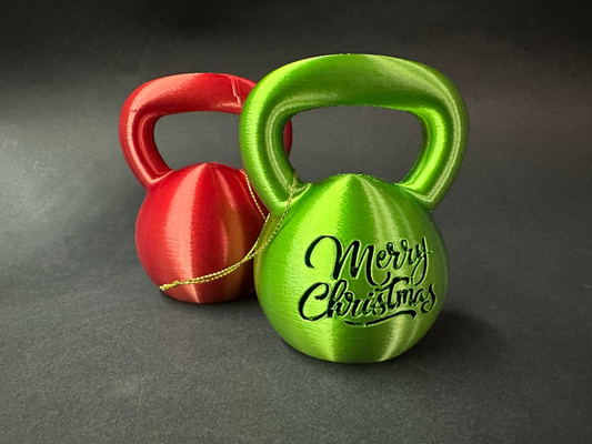 christmas kettlebell by raulito3d household festivities sports crossfit tree decoration fitness 3d print model - Mito3D