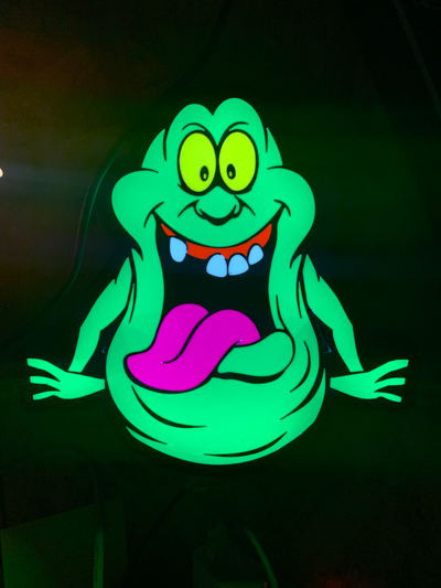 slimer led by gare-sb art signs & logos ghostbusters 3d print model - Mito3D