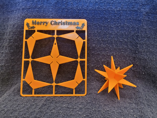 morávia estrela kit cartão by genericcarbonlifeform casa festividades enfeite natal decoração ornamental 3d print model - Mito3D