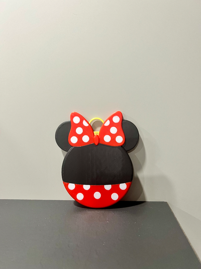 minnie mouse christmas ornament by dcprint household festivities minniemouse disney xmas contest 3d print model - Mito3D