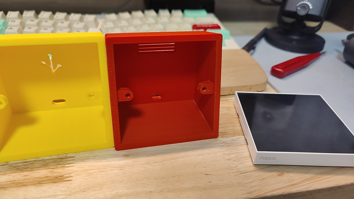 aqara s1e escritorio caja by yzlnuevo casa modelos 3d print model - Mito3D