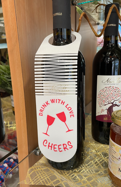 tag wine by 3ddyfaber art signs & logos winesigns winetag 3d print model - Mito3D
