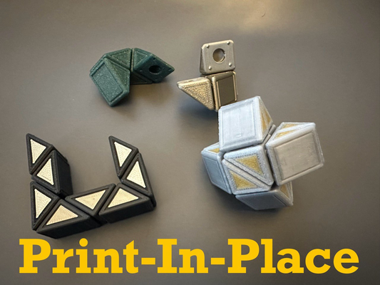 agitarse serpiente print in place by fixoide juguetes juegos rompecabezas inquieto impresión sitio 3d print model - Mito3D