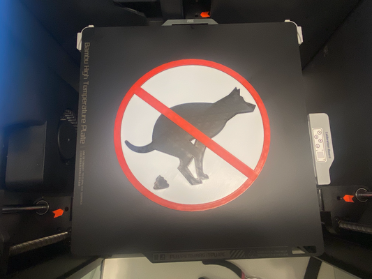 no chien caca signe by encrust3d art panneaux logos merde nettoyer 3d print model - Mito3D
