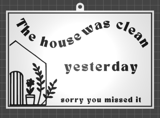 hc home sign 01 by archiale household decor house housedecor decorfamily family plants clean cleanair cleanroom room roommate student university party fun funny gift idea parties partydecor friends friend 3d print model - Mito3D
