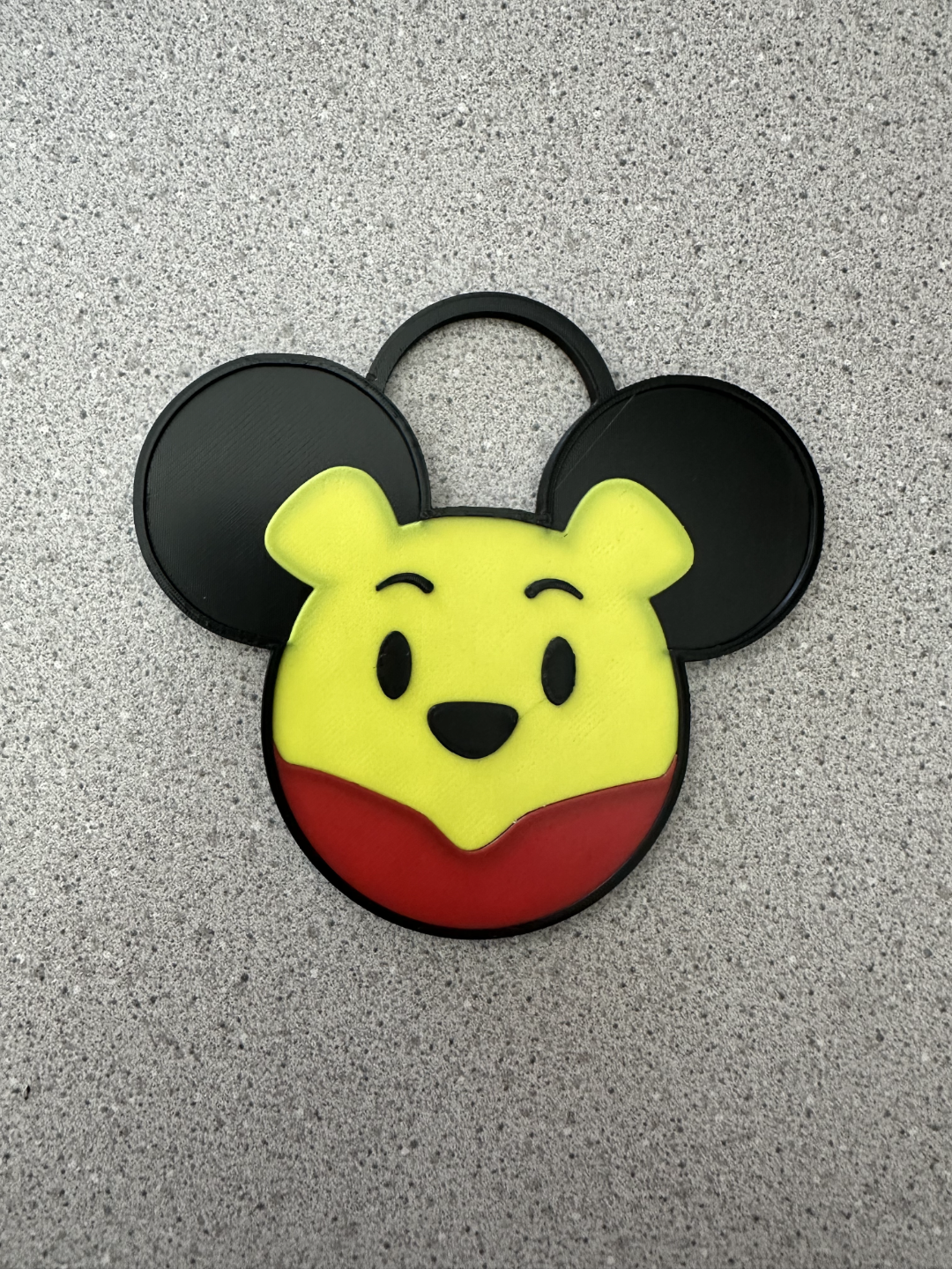 winnie pooh mickey orejas ornamento cremallera halar by 3d imaginar casa decoración navidad winnie the pooh disney multi colo color impresión mouse mickeymousenavidad tirador mochila 3D print model - Mito3D