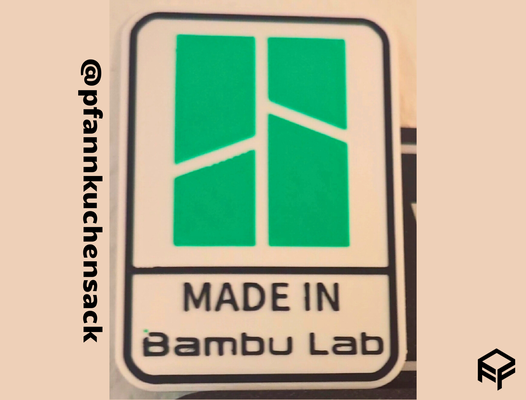 in bambulab placa by ff3d makes arte sinais logotipos 3d print model - Mito3D