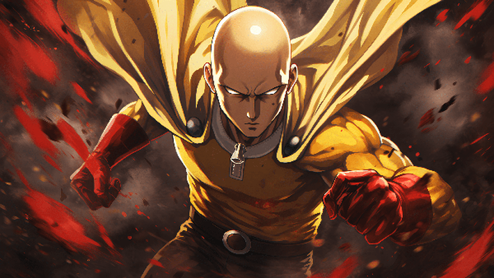 saitama coup poing homme forge chapeaux by mikeyriot171 art 2d anime teinte forger 3d print model - Mito3D