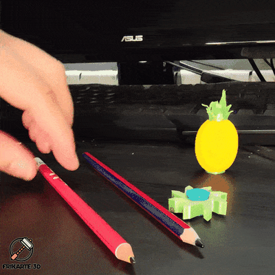 helix pencil spinner by frikarte3d toys & games fidget fidgettoy printinplace fidgetspinner spinnertoy 3d print model - Mito3D