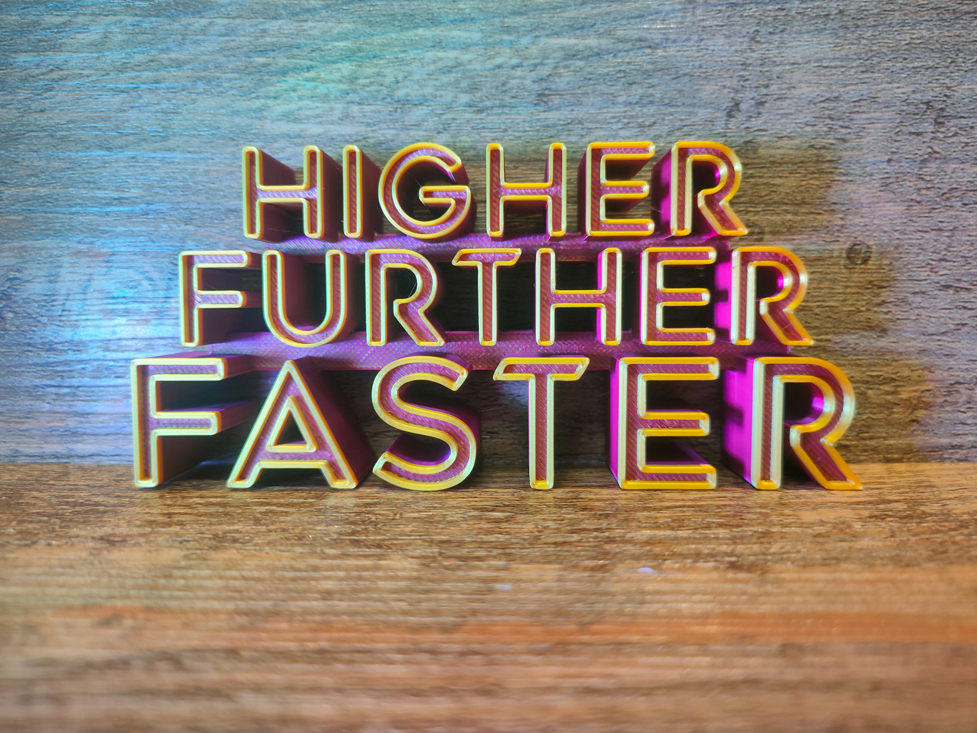 higher faster - captain marvel movie sign by wizprint3d art 2d fun christmas 2dart logo comic avengers 3D print model - Mito3D