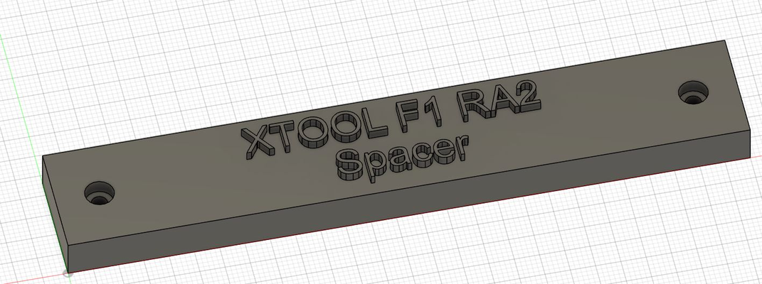 xtool f1 spacer aligner ra2 rotary by lars85 hobby & diy electronics laser engraver 3d print model - Mito3D